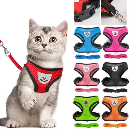 Cat Body Harness with Lead Leash