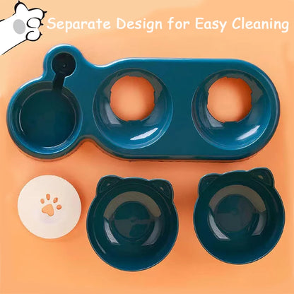 Triple Cat Bowls Feeder